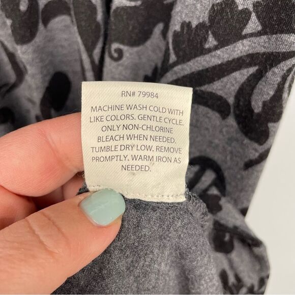 Soma Live Lounge Wear Paisley Adjustable Drawstring Waist Dress Soft Sz L 12-14 - Picture 13 of 15